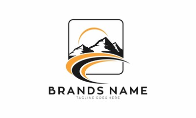 Mountain future illustration vector logo