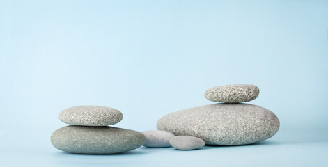 Obraz na płótnie Canvas Pebble stones for podium or platform