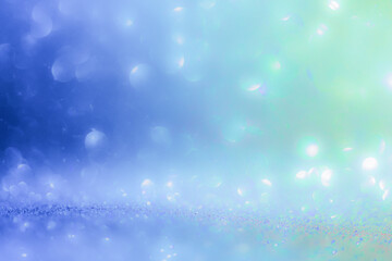 Blurred images, distribution of green and blue light groups