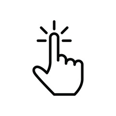 Touch icon vector graphic