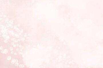 abstract pink background with bokeh and flakes, paint drops and stains, minimalistic tender wallpaper with clouds, cute light backdrop, watercolor  tenderness, handcrafted elegant minimalistic art 