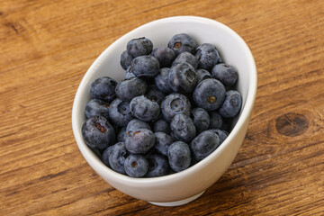 Ripe sweet tasty blueberries heap