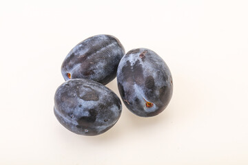 Ripe sweet and tasty plum