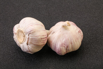 Fresh ripe and tasty garlic