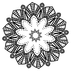 Mandala. Hand drawn ethnic decorative element vector illustration eps 10 for your design.