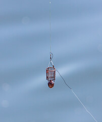 Fish feeder on a rod.