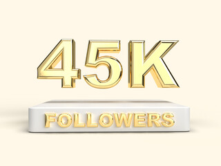 followers thank you golden numbers stand podium 
 social network friends followers web