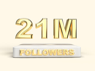followers thank you golden numbers stand podium 
 social network friends followers web