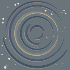 Abstract dark gray background with figures created by the author's brush .3d.