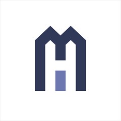 Initials M H Vector Templates Home