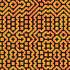 Abstract Geometric Pattern generative computational art illustration