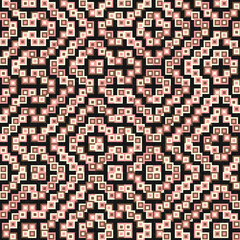 Fototapeta premium Abstract Geometric Pattern generative computational art illustration