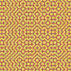 Abstract Geometric Pattern generative computational art illustration