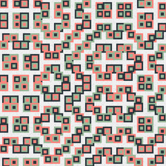 Fototapeta premium Abstract Geometric Pattern generative computational art illustration