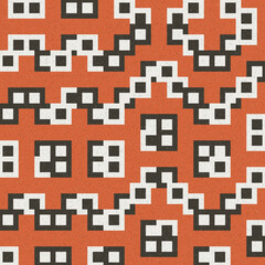 Abstract Geometric Pattern generative computational art illustration