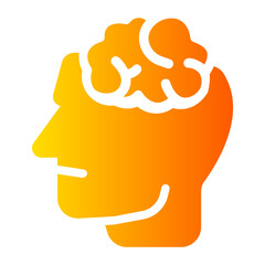 thinking gradient icon
