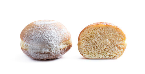 Tasty doughnuts isolated on white background