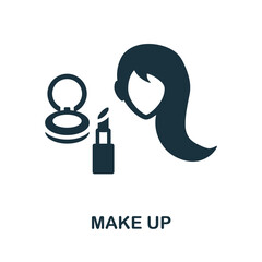 Make Up icon. Monochrome sign from hairdresser collection. Creative Make Up icon illustration for web design, infographics and more