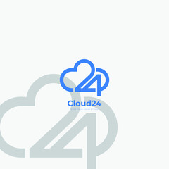 cloud computing logo concept