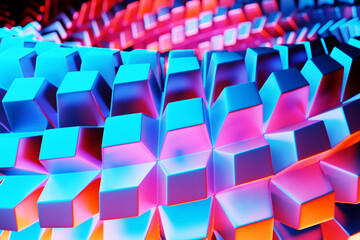 Obraz premium 3d illustration of rows of metallic spiral. Set of wire , pattern. Geometry background,Weave pattern