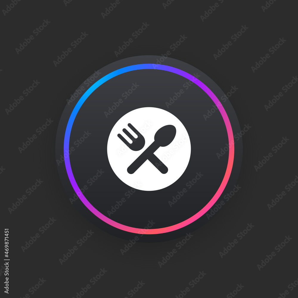 Sticker restaurant - ui icon