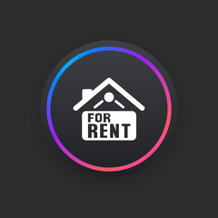 Home for Rent Sign -  UI Icon