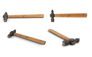 hammer isolated from background on white background set