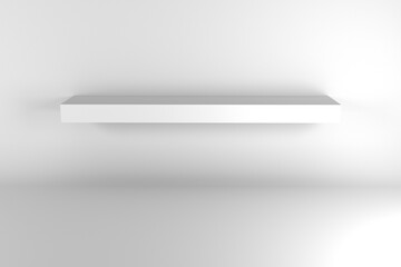 3D white abstract background. 3S rendering. 3D illustration