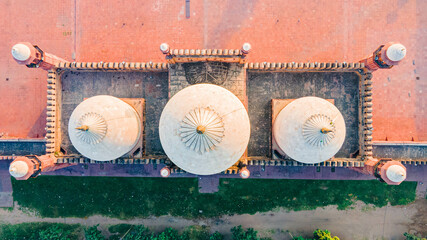 The Badshahi Mosque is a Mughal-era congregational mosque in Lahore, capital of the Pakistani province of Punjab, Pakistan. The mosque is located west of Lahore Fort.