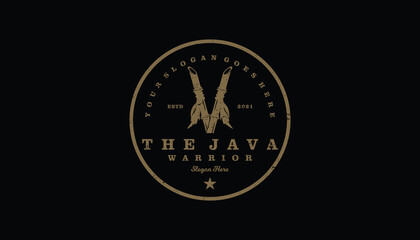 vintage java warriors logo, sharp bamboo, heroes day logo reference and more