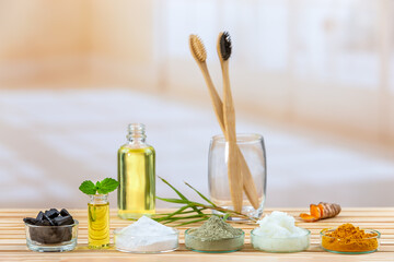 Preparation of homemade toothpaste with natural ingredients