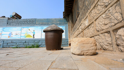 Naklejka premium Furniture in Chinese rural courtyards