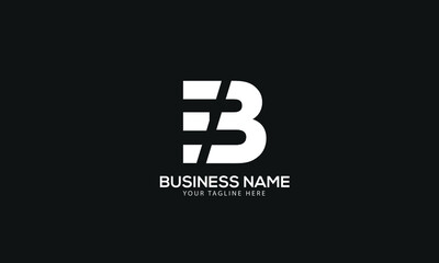 Alphabet EB or BE abstract monogram vector logo template
