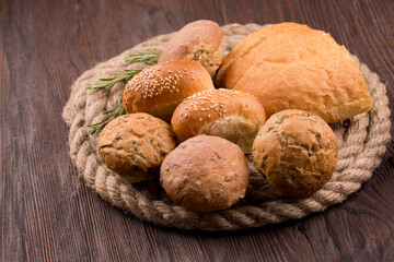 home baked buns