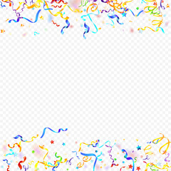 ribbon spiral confetti carnival color shine gift