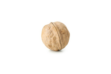 Walnut isolated on white background, close up