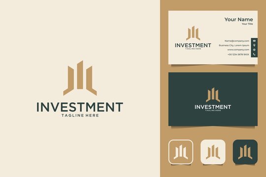 Elegant Investment Logo Design And Business Card