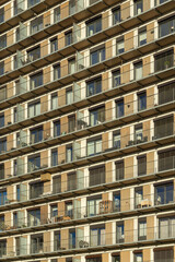 Fototapeta na wymiar Facade of a modern residential building.