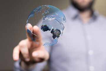 Business concept of Global network connection