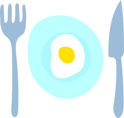 fried egg on a plate