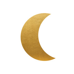 Gold Moon on white background - 469885248