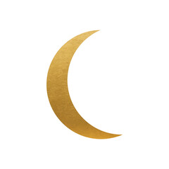 Gold Moon on white background - 469885251