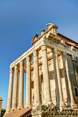 Fototapeta na wymiar Roman Forum, HDR Image