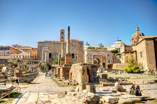 Roman Forum, Italy, HDR Image
