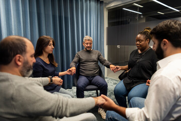 People during meeting