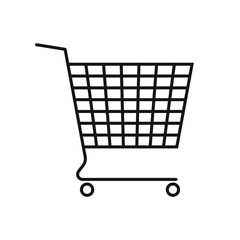 Shopping cart icon. Trolley icon.