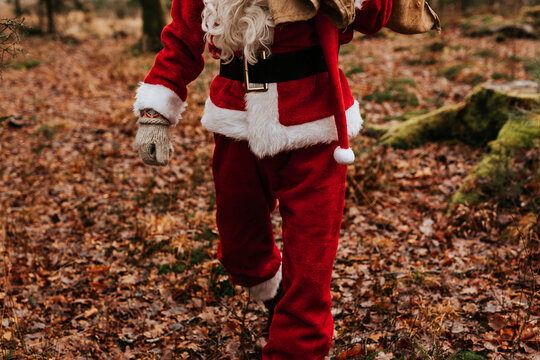 Person wearing Santa costume