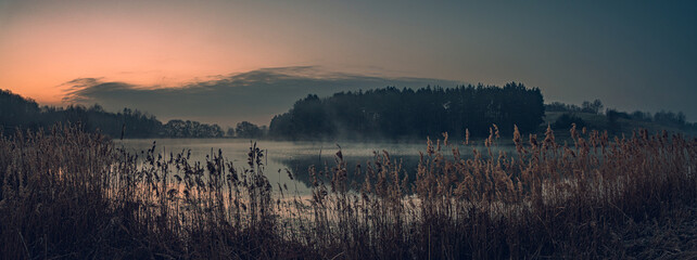 Sunrise on river