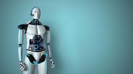 Obraz na płótnie Canvas Humanoid Robot