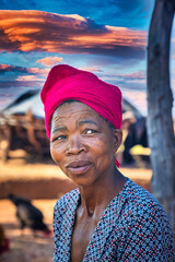 African village woman